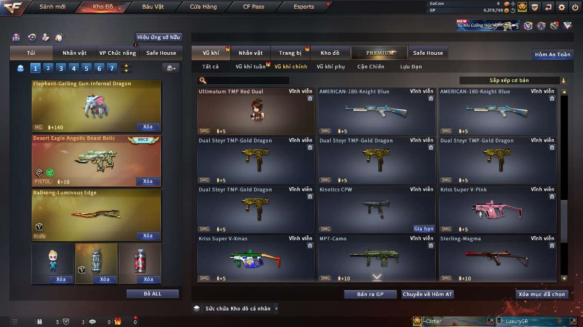 shop acc cf uy tin gia re